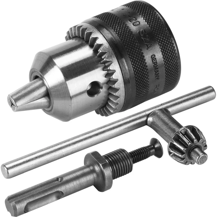 Bosch Zahnkranzbohrfutter (SDS-plus-Adapter, Bohrfutterschlüssel, Rechts--Linkslauf, Spannbereich: 1,5 - 13 mm) – Bild 1