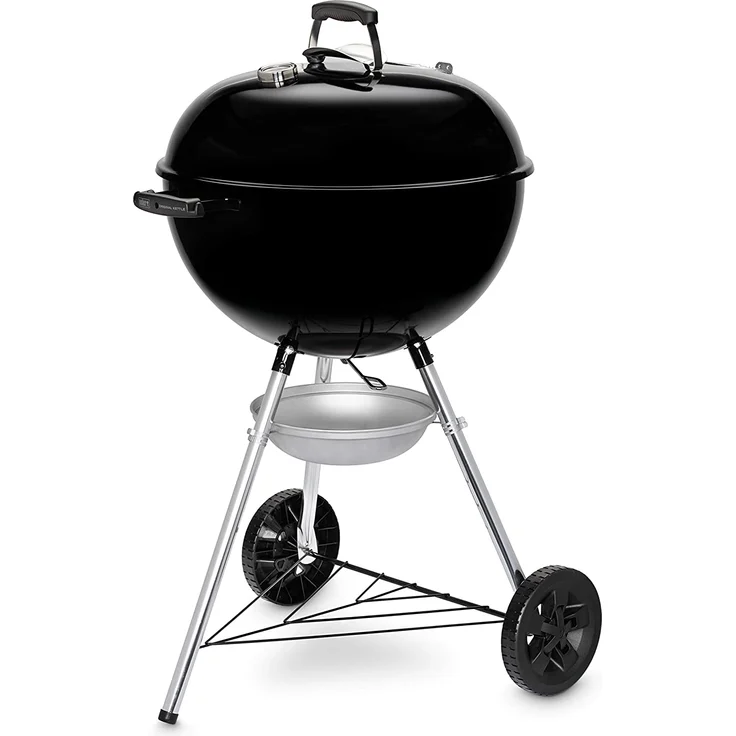 Weber Original Kettle Holzkohlegrill E-5710, 57cm, black, Maße 107 x 67 x 65 cm – Bild 1