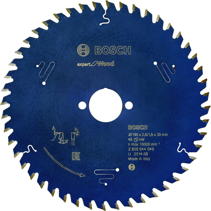 Bosch Professional Kreissägeblatt Expert für Wood (Holz, 190 x 30 x 2,6 mm, 48 Zähne, Zubehör Kreissäge) – Bild 1