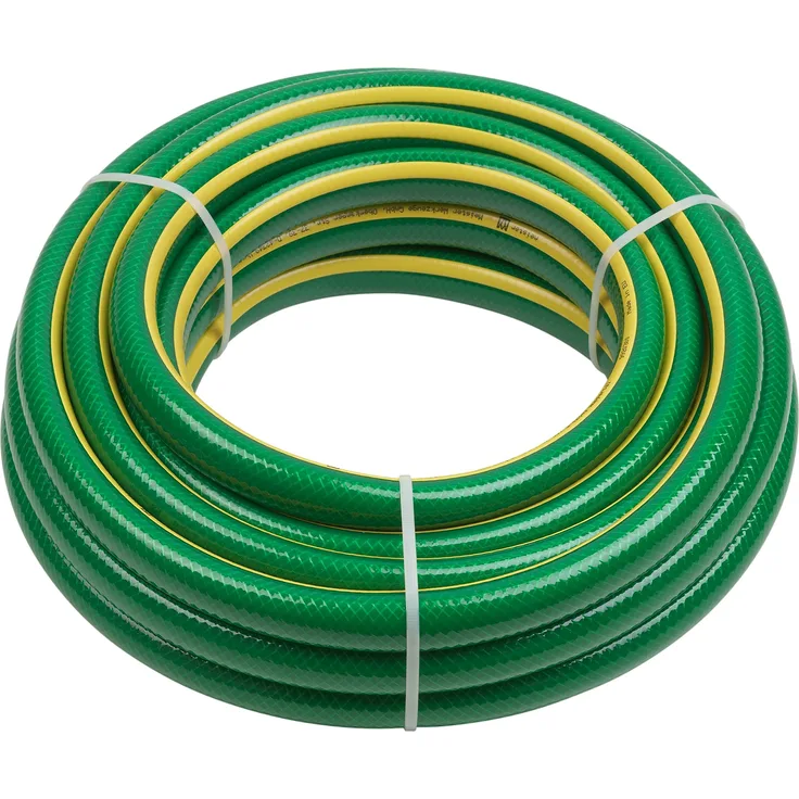 Meister Schlauch Kreuzgewebe, 19,05 mm (3-4 Zoll) - 20 m Länge - Zur Bewässerung kleiner Flächen - Trittfest & Abriebfest - UV-beständig - Gartenschlauch aus Erst-PVC - Wasserschlauch - 9920310