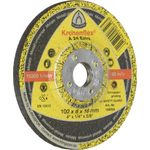 Klingspor 189004 A 24 EX Schruppscheiben 100 x 6 x 16 mm gekröpft (Inhalt, 10 Stück, gekrümmt