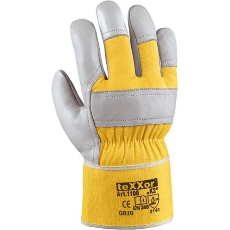 teXXor TOP Rindvollleder-Handschuhe K2 Größe 9 1108-10