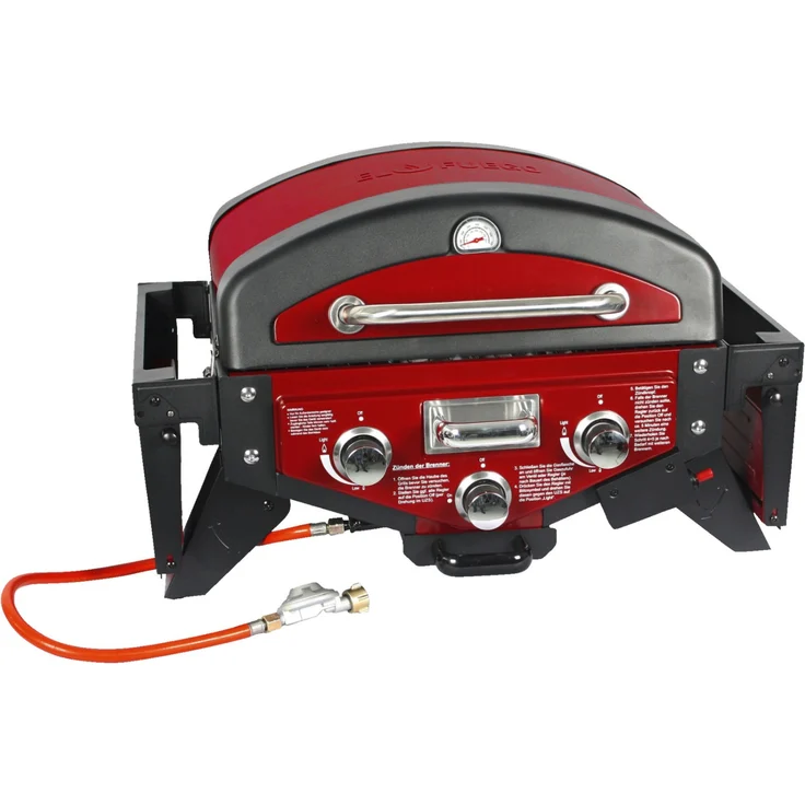 El Fuego Gasgrill klein, Medison, rot, 38 x 118.5 x 52 cm, AY5262 – Bild 3