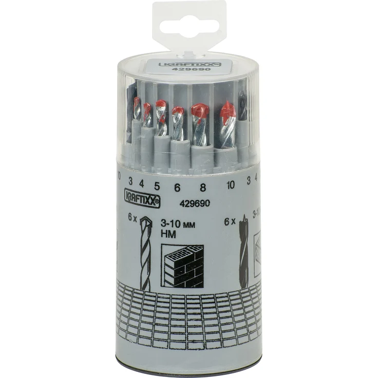 kwb KRAFTIXX Bohrer-Set für Holz, Stein und Metall, 18-teilig – Bild 1