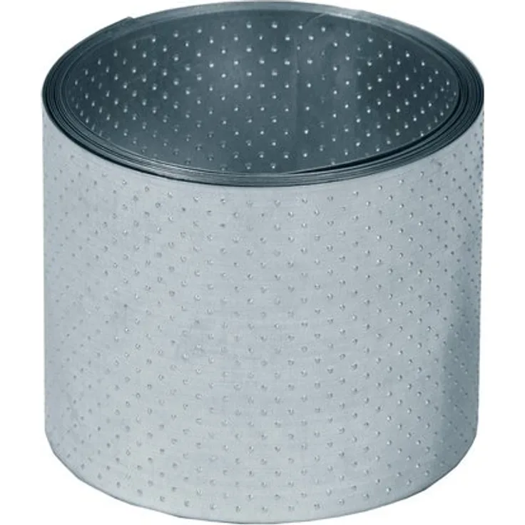 bellissa Rasenkantenband Noppenstruktur Verzinkt 500 cm x 14 cm