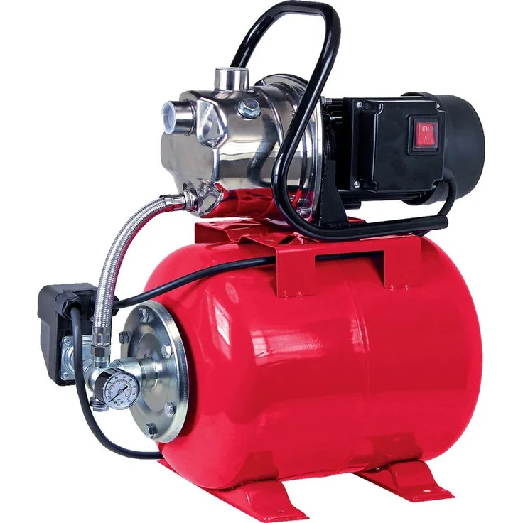 Walter Werkzeuge ZXJP1200 inox-C Edelstahl Hauswasserwerk 1.200 Watt 3.800 l/h Bewässerung max. Förderhöhe 46 m max. Förderdruck 4,6 bar max. Ansaughöhe 8 m Kesselinhalt 19 Liter
