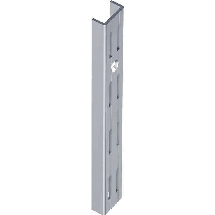 Element System Wandschiene 2-reihig, 2 Stück, 4 Abmessungen, 3 farben, lange 100 cm für Regalsystem, Regalträger, Wandregal, weiß 10001-00010