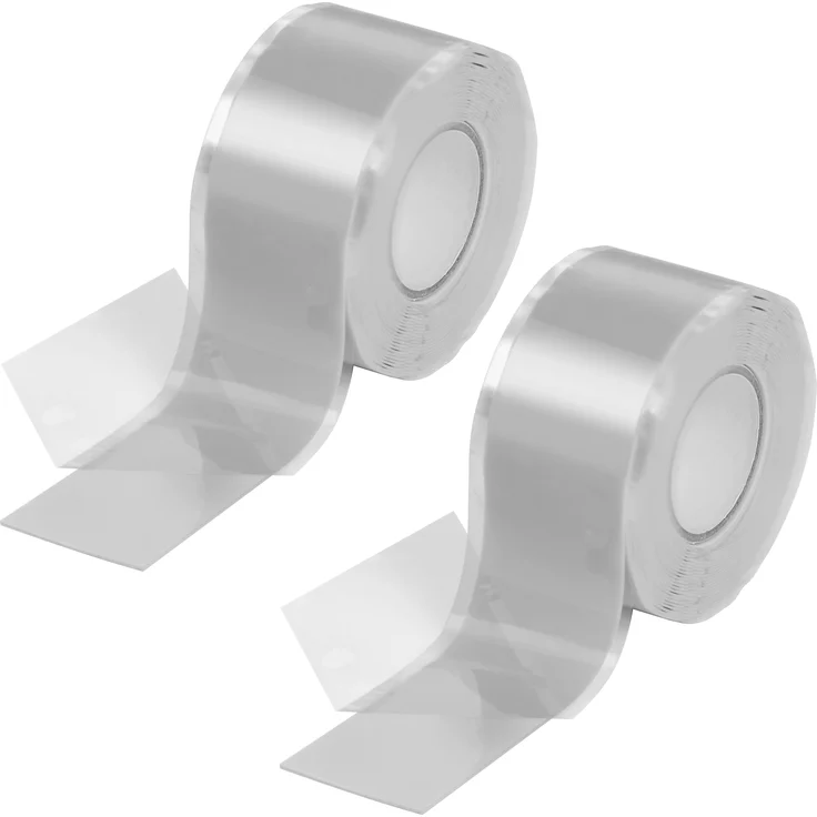 Poppstar selbstverschweißendes Silikonband, grau, 3m lang, 25mm breit, 2 Rollen (1009898) – Bild 1