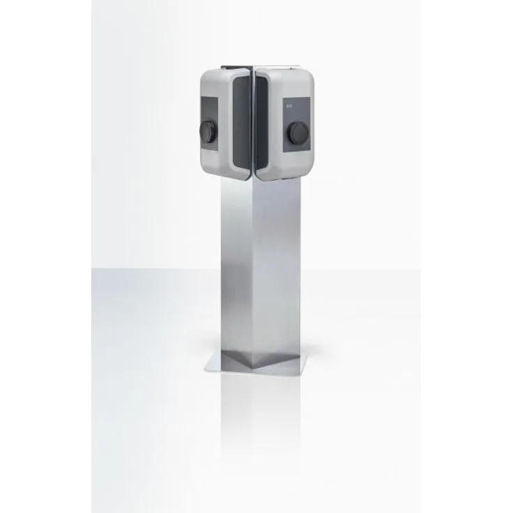 Keba Dreieck Standsäule für zwei Wallboxen/Ladestationen, Edelstahl 99.839
