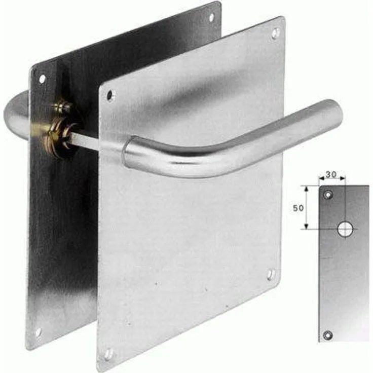 amig Türgriff mit Platte 2.180 x 180.Edelstahl