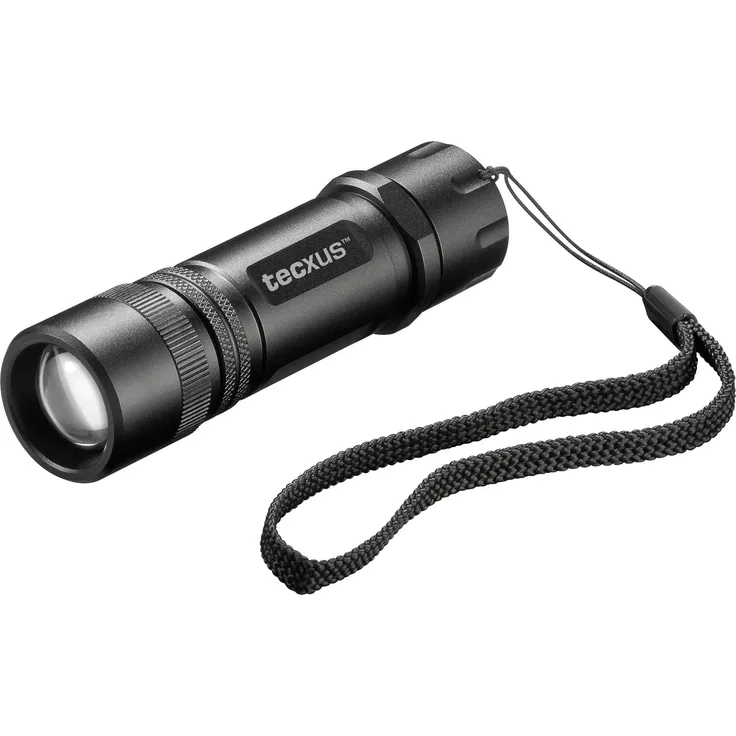 Tecxus LED-Taschenlampe rebellight X130 kompakte und fokussierbare LED Taschenlampe mit Dimmfunktion