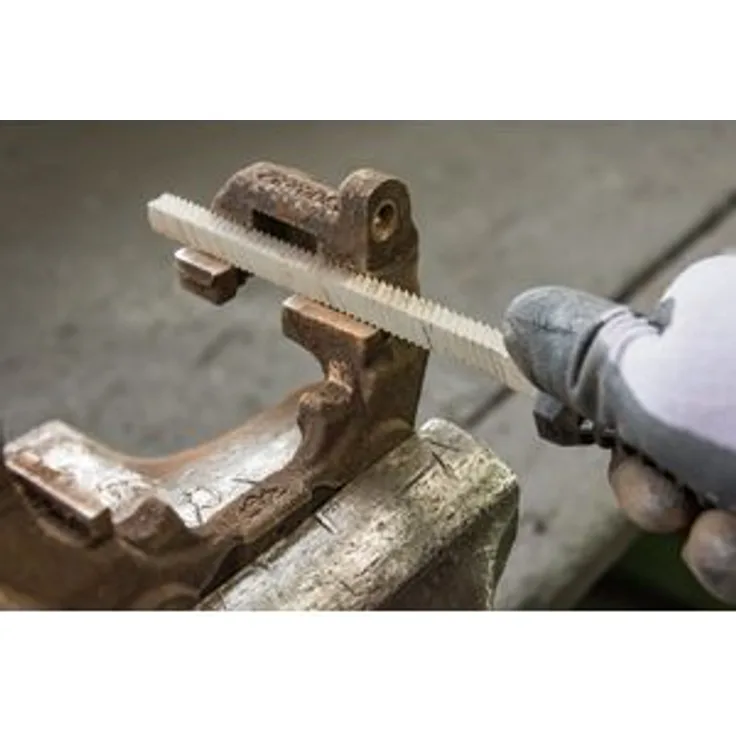 HAZET Vierkant-Bremssattel-Feile (10 x 10 mm, Kunststoffgriff mit Aufhängeloch) 4968-6