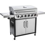 Char-Broil 640 S XL Convective Gasgrill, 6 Brenner, Edelstahl, mit Seitenbrenner, mit Grillrost