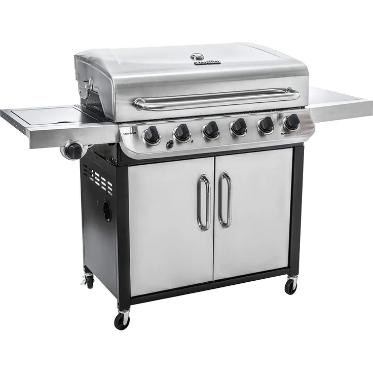 Char-Broil 640 S XL Convective Gasgrill, 6 Brenner, Edelstahl, mit Seitenbrenner, mit Grillrost