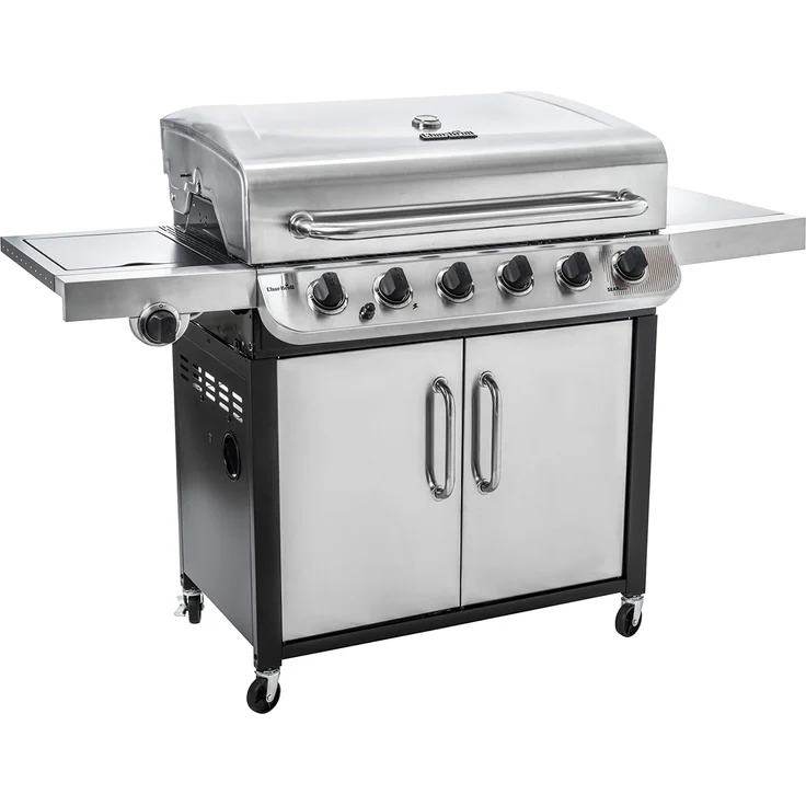 Char-Broil 640 S XL Convective Gasgrill, 6 Brenner, Edelstahl, mit Seitenbrenner, mit Grillrost – Bild 1