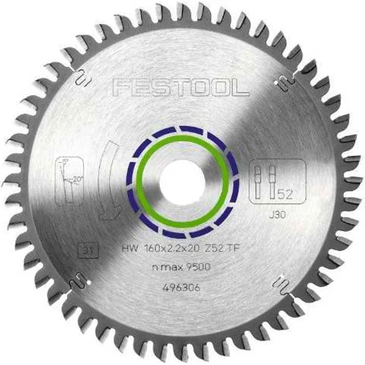 Festool Kreissägeblatt HW 160x2,2x20 TF52