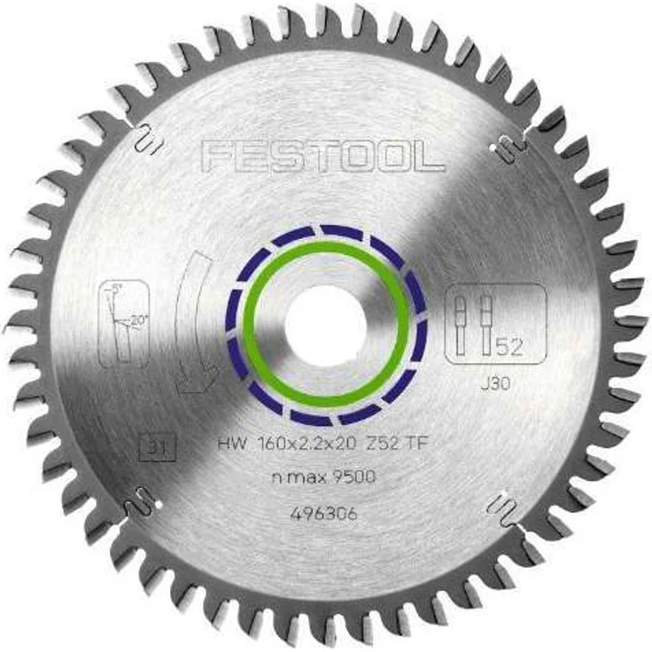 Festool Kreissägeblatt HW 160x2,2x20 TF52 – Bild 1