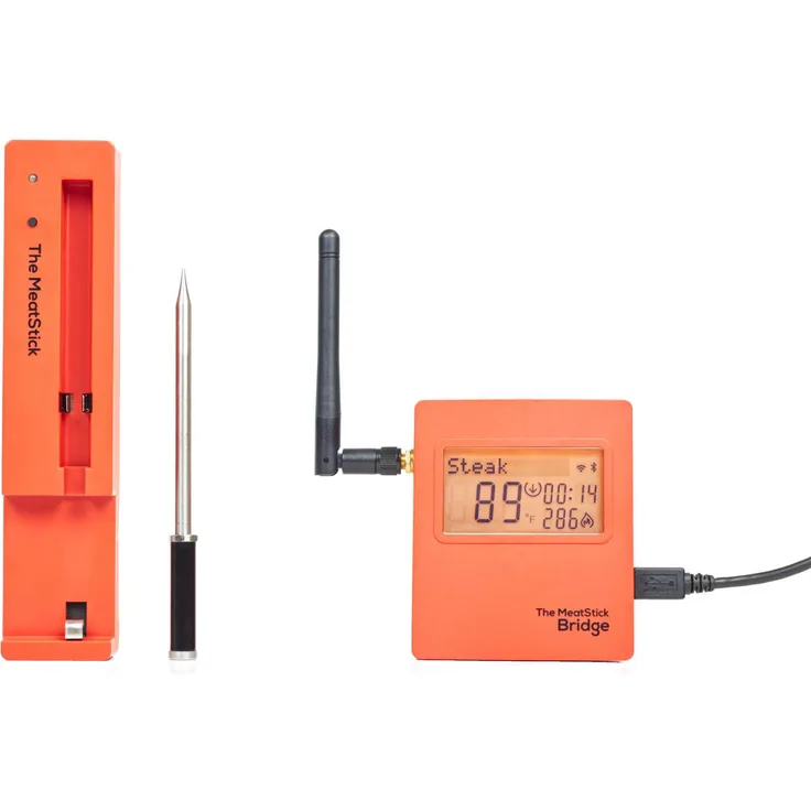 The MeatStick BR651 Set 3 mit WiFi Bridge Kabelloses Grillthermometer