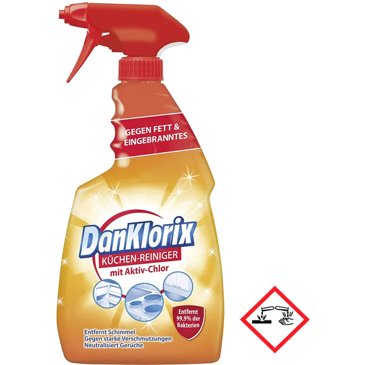 CP GABA GmbH Dan Klorix Kraftreiniger mit Chlor gegen Fett und eingebranntes 750ml