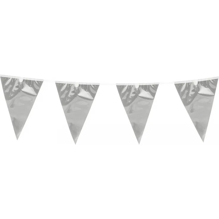 Boland fahnenlinie Metallic PE 10 Meter Silber