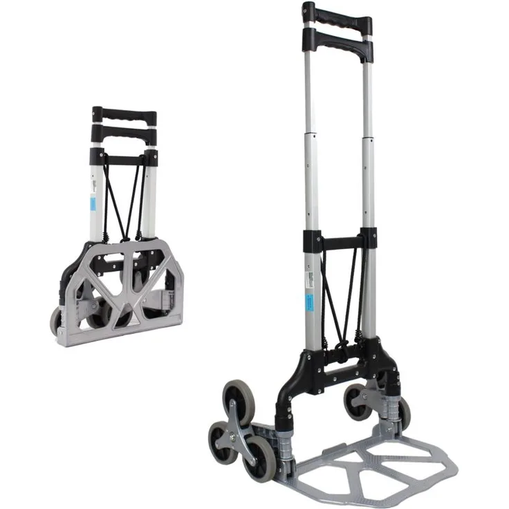 Aluminium Treppensackkarre klappbar 70 kg Treppensteiger Transportkarre Stapelkarre Treppen-Sackkarre - Preisvergleich