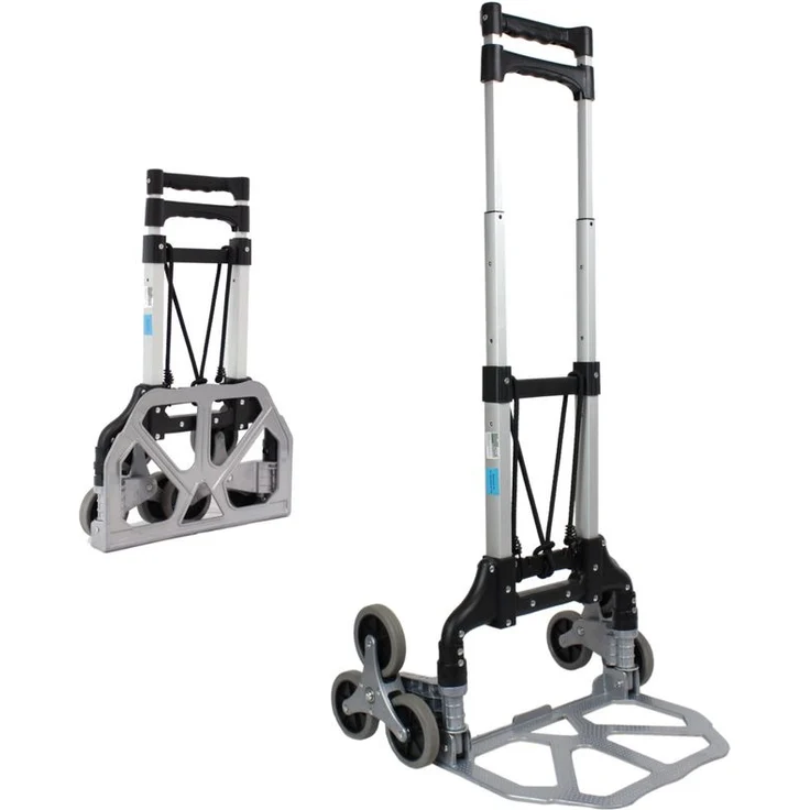 Aluminium Treppensackkarre klappbar 70 kg Treppensteiger Transportkarre Stapelkarre Treppen-Sackkarre - Preisvergleich – Bild 1