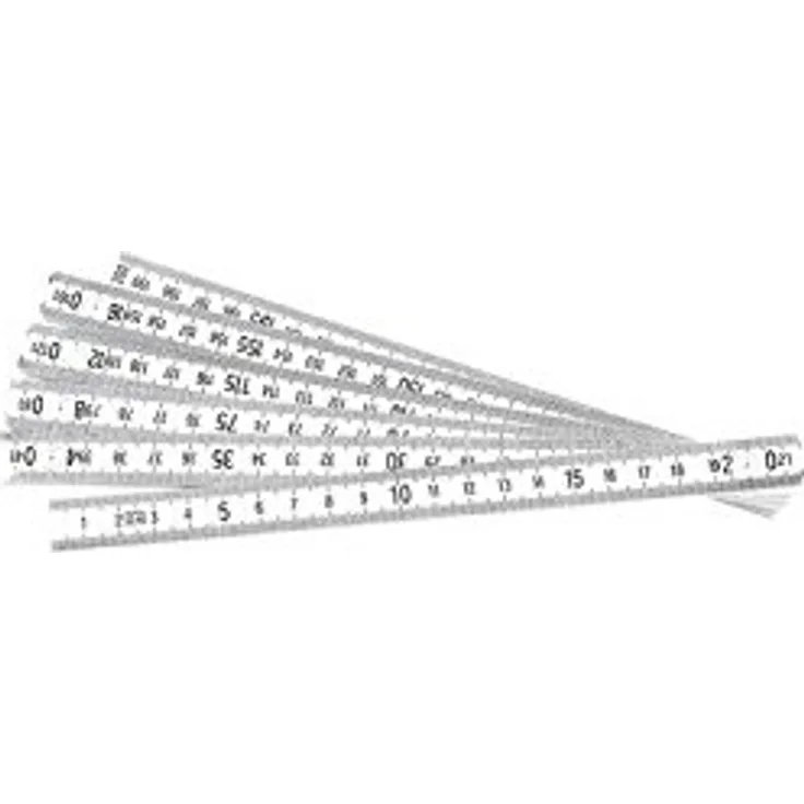 Brüder Mannesmann Werkzeuge M 810-PVC-2 Kunststoff-Zollstock 2 m