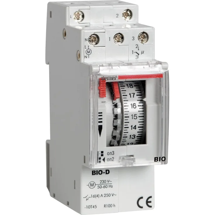 Vemer ve087300 Zeitschalter elektromechanisch Bio-d, hellgrau