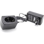 vhbw Ladegerät kompatibel mit Makita 1220, 1222, 1233, 1234, 1235, 1235F, 1250, 1420, 1422, 1422 192600-1 Werkzeug Ni-Cd, NiMH-Akkus