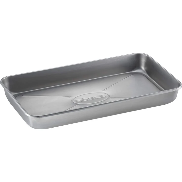 RÖSLE Barbecue Universalschale PRO, Hochwertige Edelstahlschale mit hohem Rand zum Marinieren, Servieren oder als Tropfschale für Gas- und Kohlegrills, Edelstahl 18/10, spülmaschinengeeignet – Bild 1