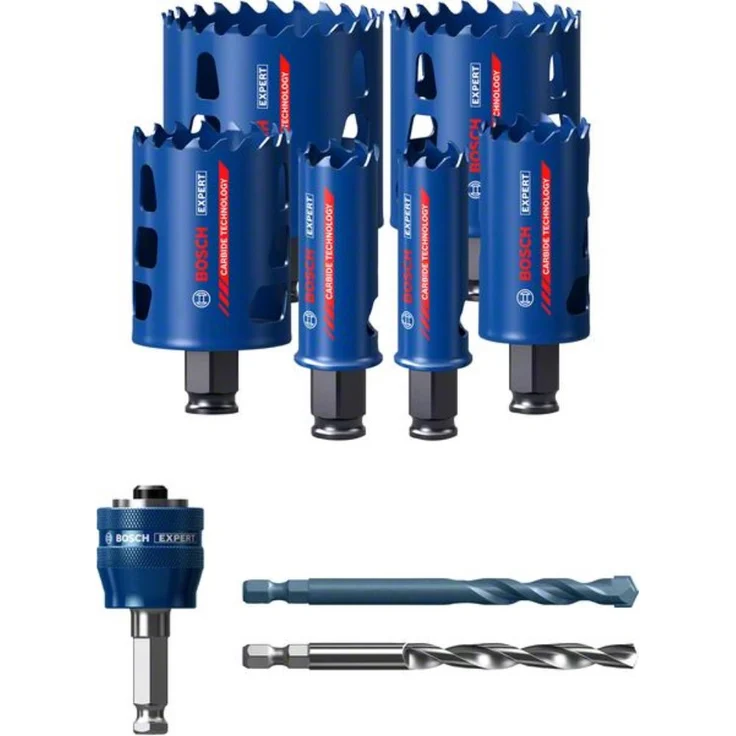 Bosch Expert Tough Material Lochsäge-Set, 22-25-35-51-60-68 mm, 9-tlg. – Bild 2