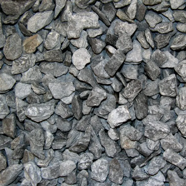 Schiefersplitt Canadian Slate Schwarz 30-60mm 25kg Sack