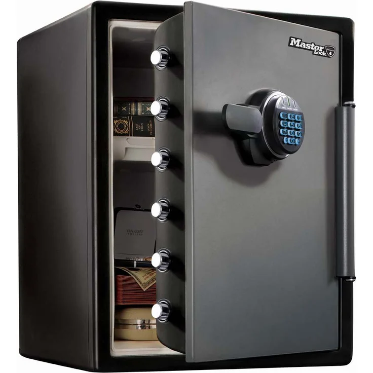 MASTER LOCK Tresor [Feuer- und Wasserfest] [56,5 L] [elektronische Kombination] LFW205FYC Für Ausweise, A4-Dokumente, Laptop – Bild 1