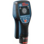 Bosch Professional 12V System Ortungsgerät D-tect 120 (1 Akku 12V, max. Ortungstiefe Kunststoffrohre-Holzunterkonstruktion-spannungsführende Leitungen-Eisenmetalle: 60-38-60-120-120 mm, L-Boxx)