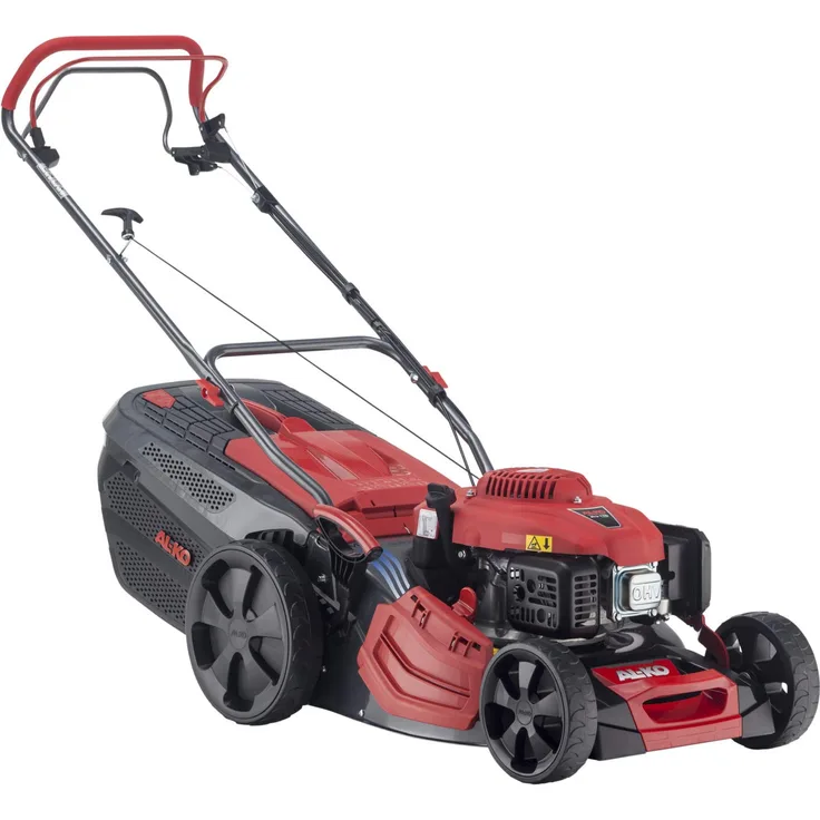 AL-KO Benzin-Rasenmäher Premium 470 SP-A, 46 cm Schnittbreite, 2.6 kW Motorleistung, robustes Stahlblechgehäuse, Hinterradantrieb, Mulchfunktion, Seitenauswurf, 166 ccm Hubraum