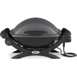 Weber Q 1400 Dark Grey Elektrogrill 2200 Watt, 4-5 Personen, Grillfläche 43 x 32 cm