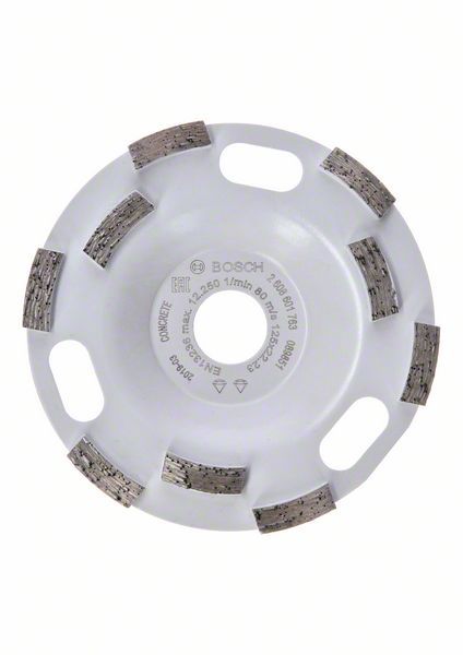 Bosch Professional 2608601763 Diamantschleifscheibe Expert für Winkelschleifer (für Beton, Schleifscheiben-ø: 125, Bohrungs-ø: 22,23 mm, Zubehör für Betonschleifer)