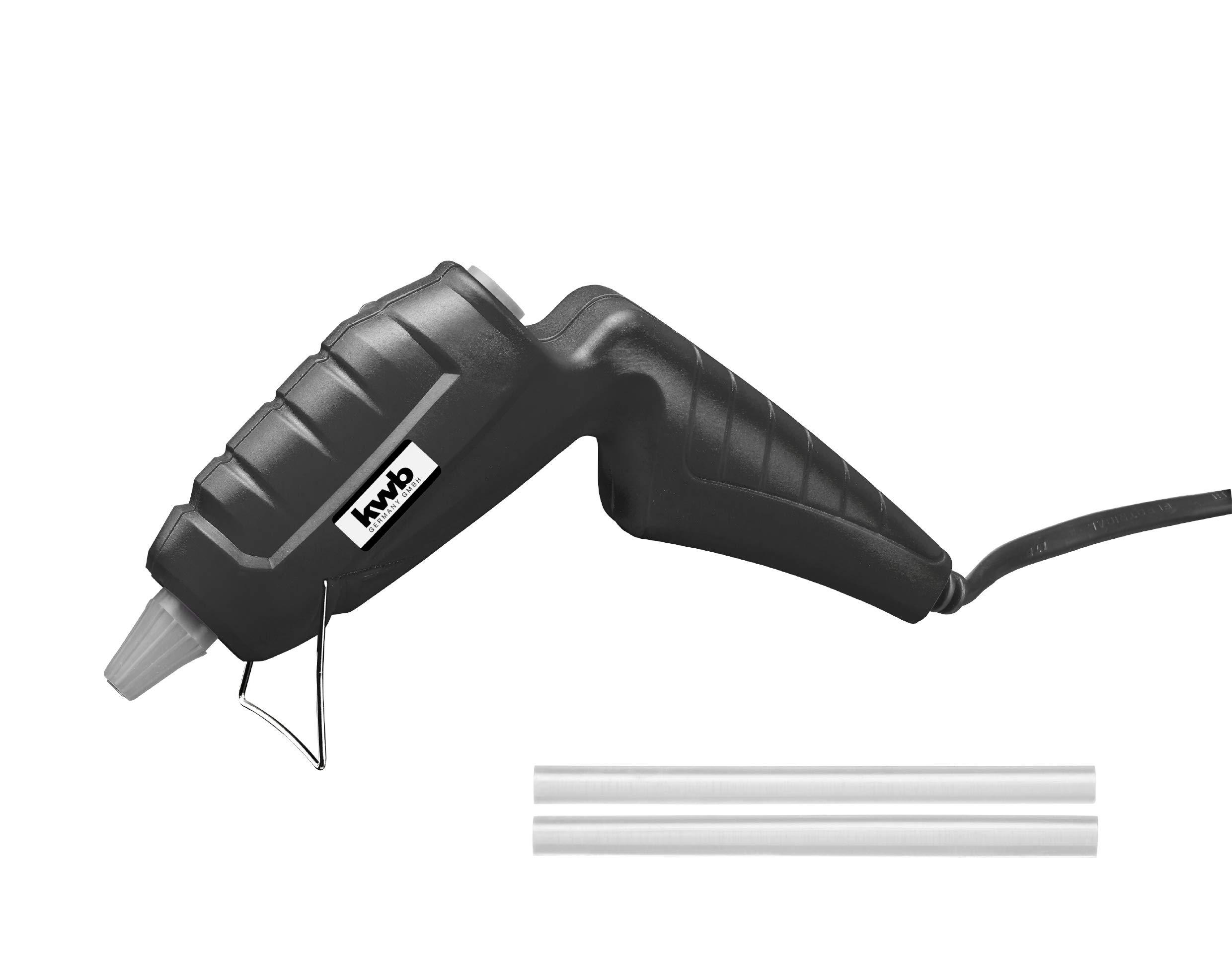 kwb Mini-Heißklebe-Pistole 7 mm inkl. 3 Mini-Klebestiften, Klebe-Pistole zum Bastel, Büro etc, 15 Watt, Aufheiz-Zeit 5 - 7 Min., max. 195° C, - GS Geprüft