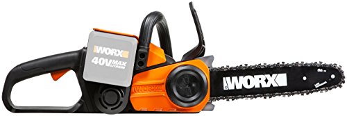 Worx WG368E.9 40V Akku Kettensäge, 30 cm Schnittlänge, Kettenschmierung, Geschwindigkeit 3,8 m-s, ohne Akku, Ladegerät und Zubehör