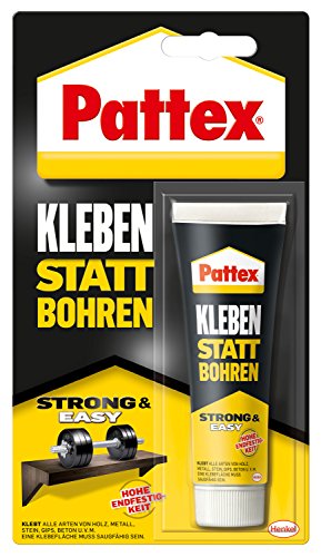 Pattex Montagekleber Kleben statt Bohren, starker Kraftkleber für sofortigen Halt, universell einsetzbarer Baukleber, Kleber mit hoher Endfestigkeit, 1 x 50g - Preisvergleich