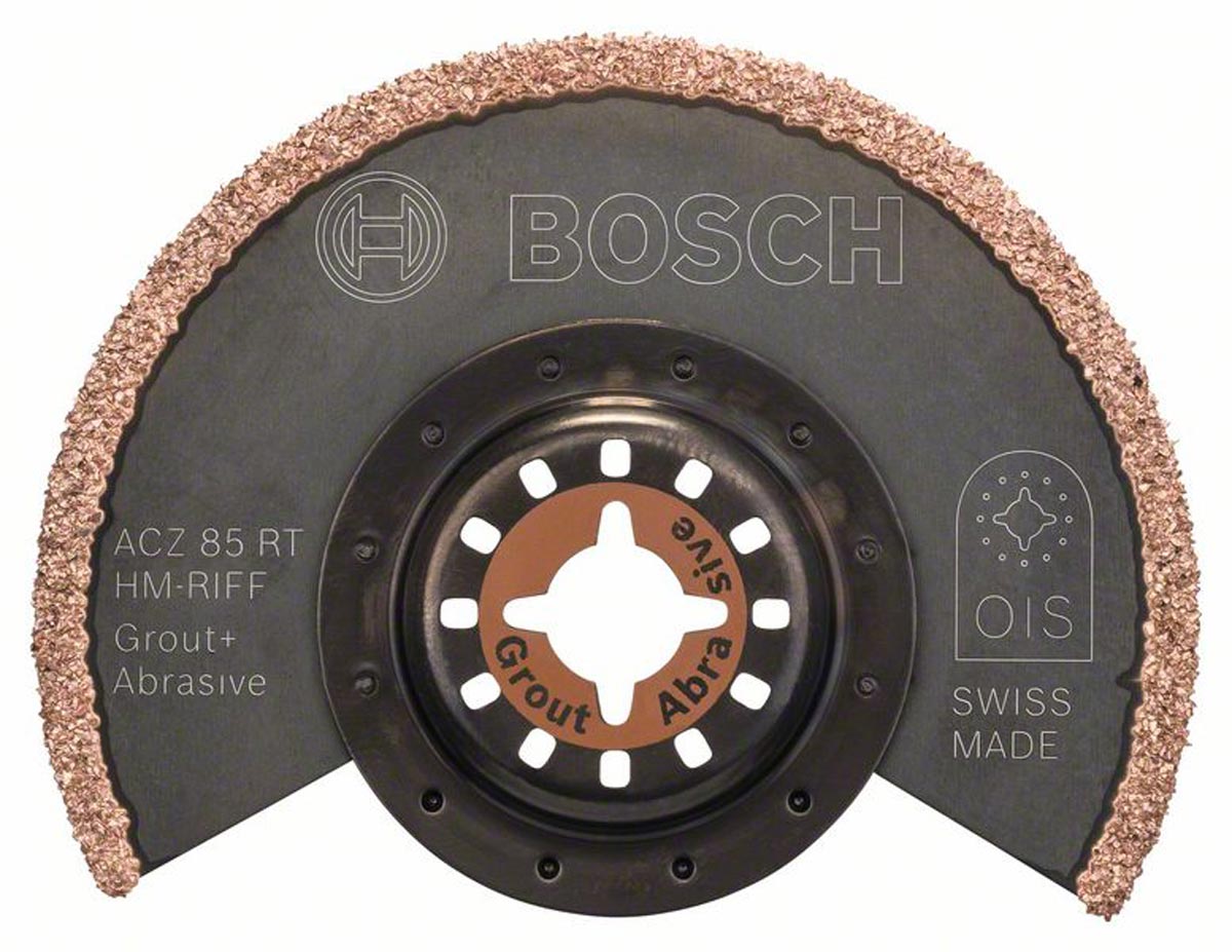 Bosch Karbid Segmentsägeblatt Mörtel und Fliesenkleber für Multifunktionswerkzeuge Starlock (ACZ 85 RT3)