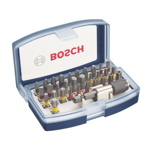 Bosch 2607017359 Schrauberbit-Set mit Gürtelclip 32-teilig