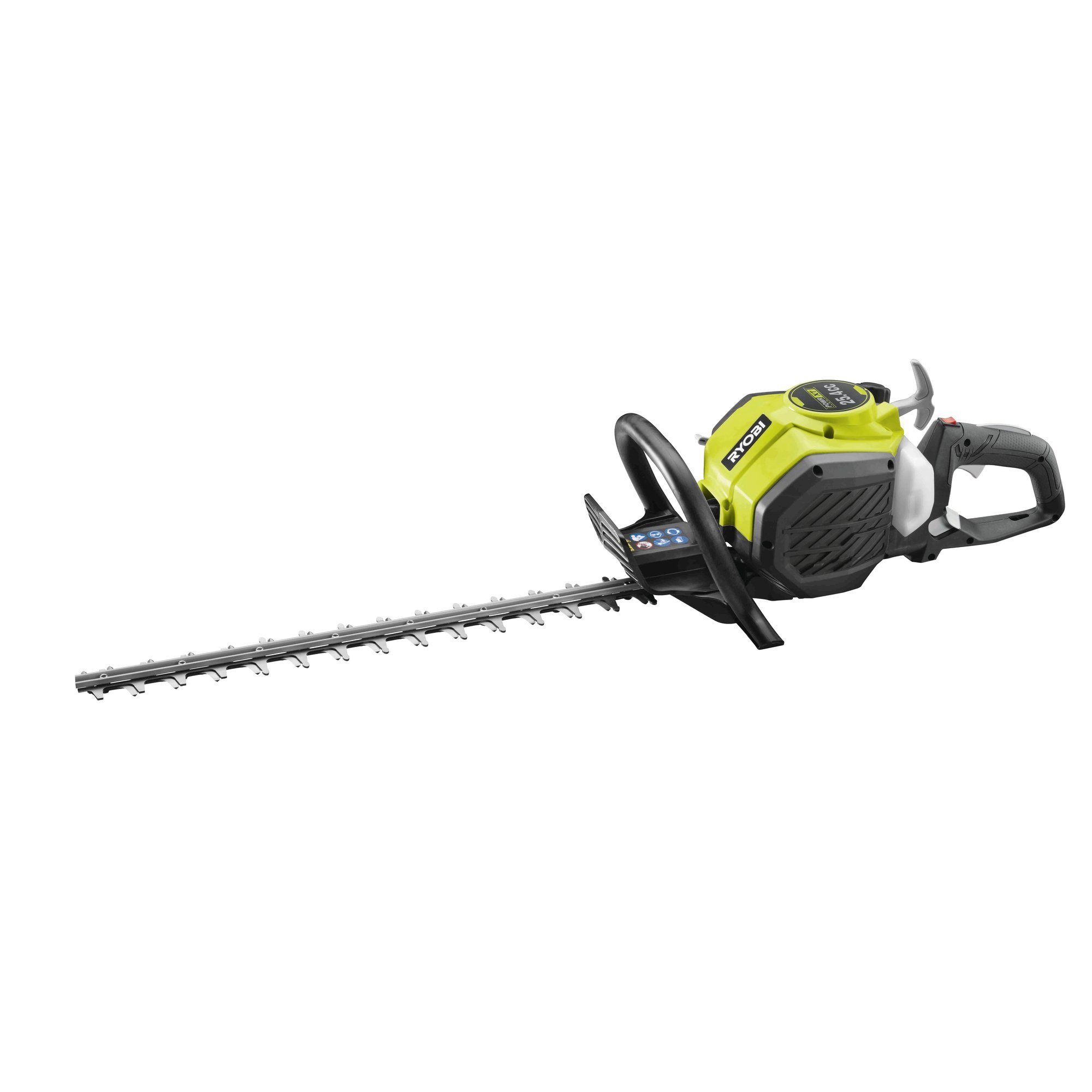 Ryobi Heckenschere Benzin, Gartengerät mit drehbarem Handgriff, mit