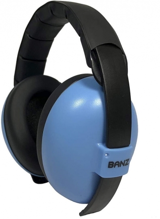 BabyBanz GBB008 Baby-Gehörschutz, 0-3 Jahre, mit extra weichem Kopfbügel, Himmel Blau