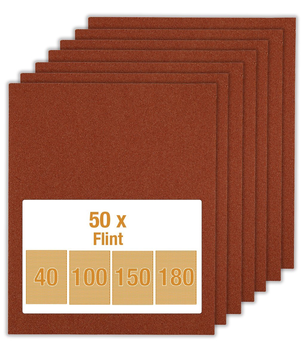 KWB 800960 Schleifpapier Holz & Farbe, Flint