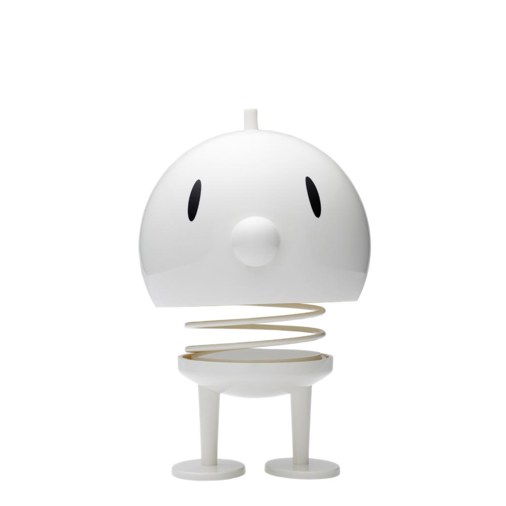 Hoptimist Bumble X-Large, Wackelfigur, Wackel Figur, Dekoidee, Kunststoff, Weiß, Ø 15 cm, 2200-10