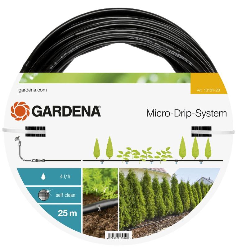 GARDENA Erweiterung Tropfrohr für Pflanzreihen oberirdisch 13 mm (1-2 Zoll): Micro-Drip-System-Verlängerung 25 m für Start Sets Pflanzreihen (13131-20) - Preisvergleich