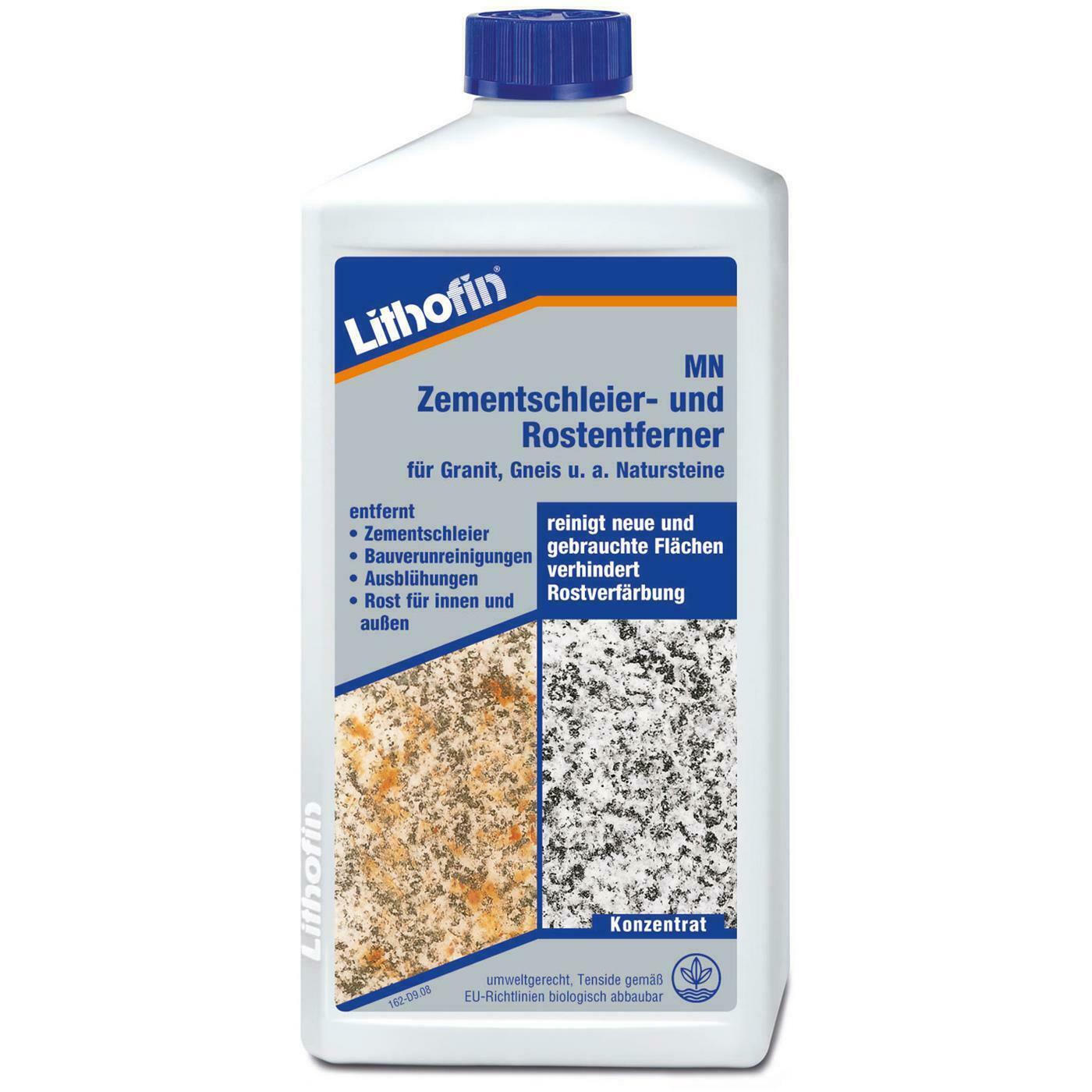 Lithofin MN Zementschleier & Rostentferner Granit Naturstein Gneis 1