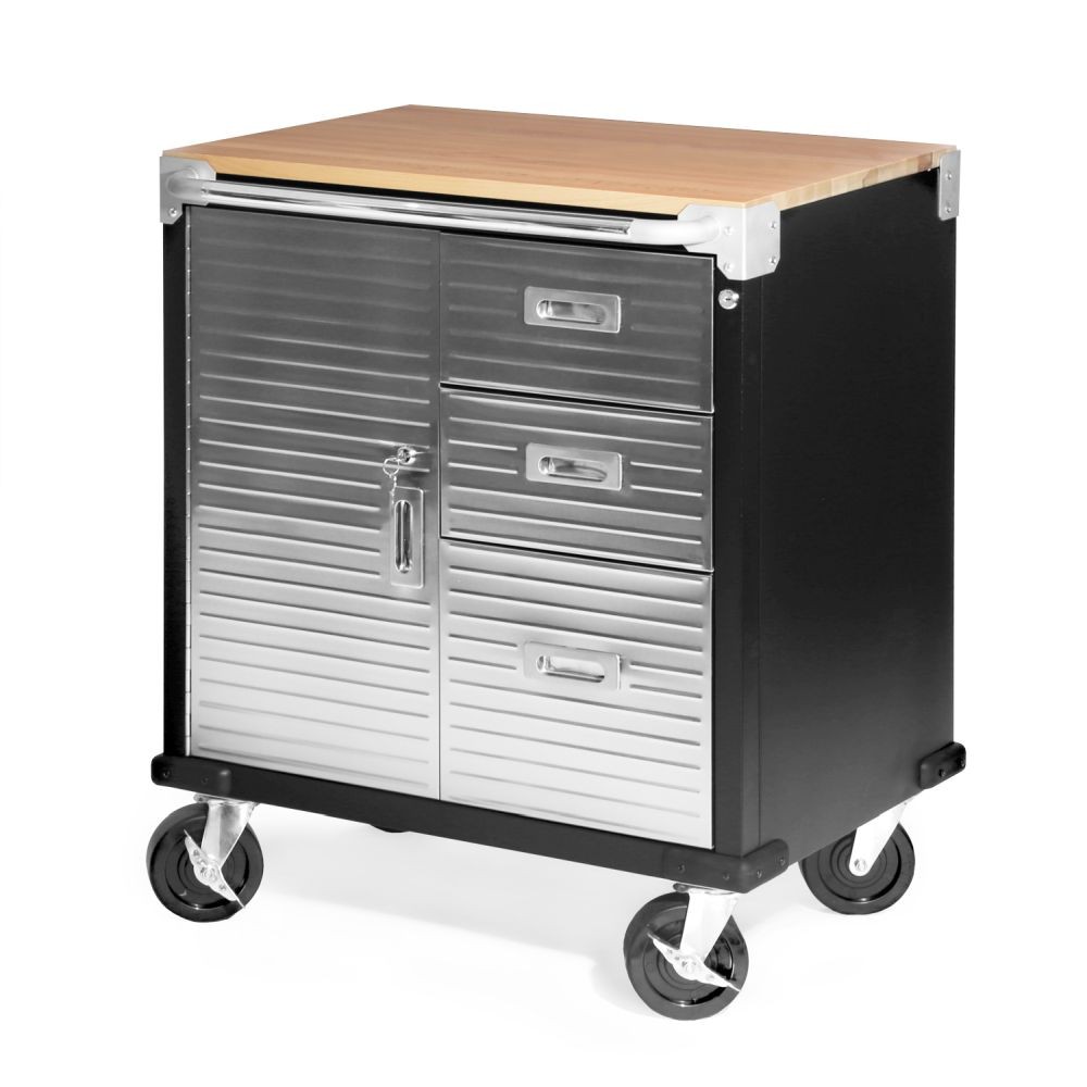 Primaster Werkstattwagen 75 x 50 x 87 cm, Belastbarkeit 120 kg