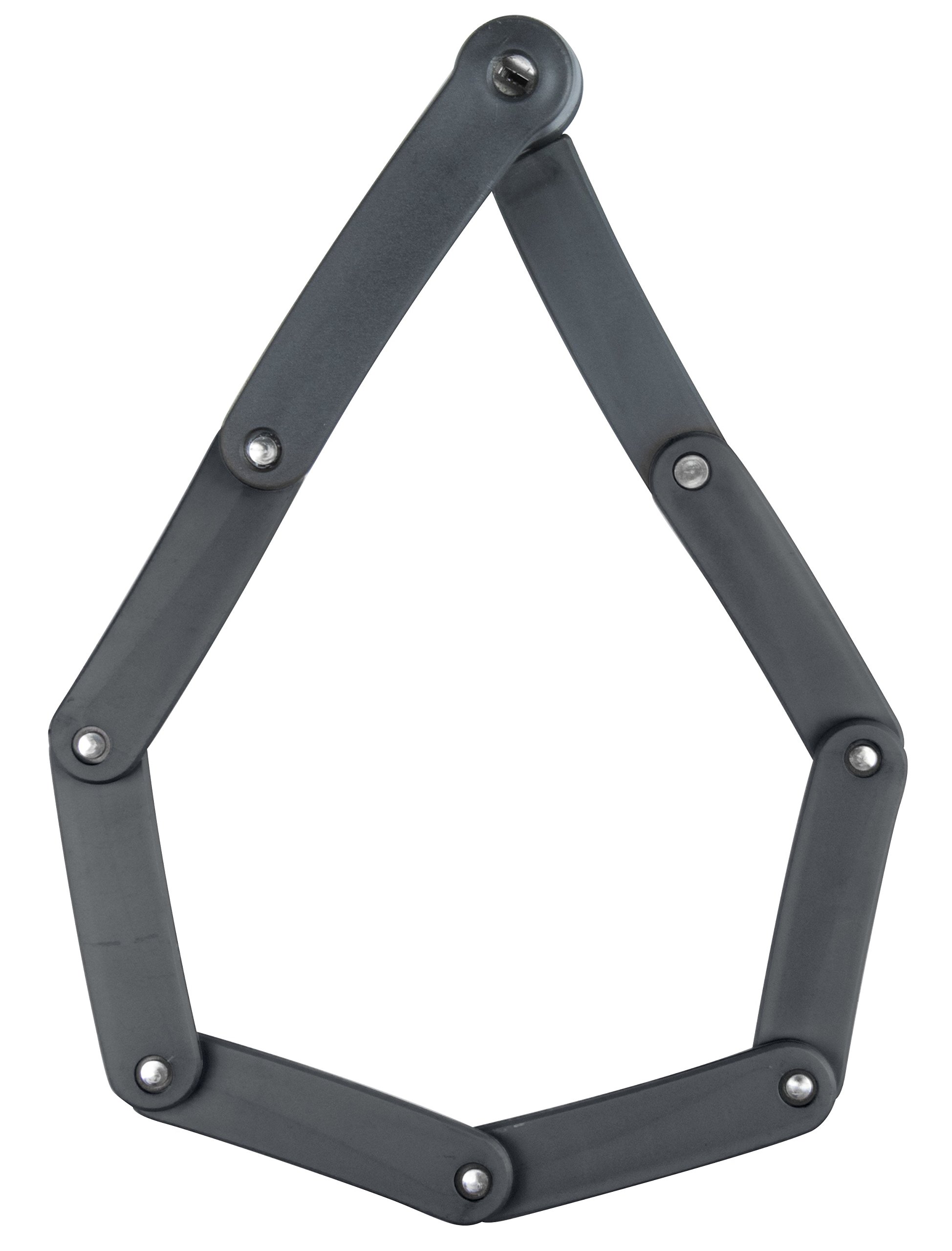 BURG-WÄCHTER Fahrradschloss aus gehärtetem Stahl, leicht, faltbar, 80 cm, schwarz